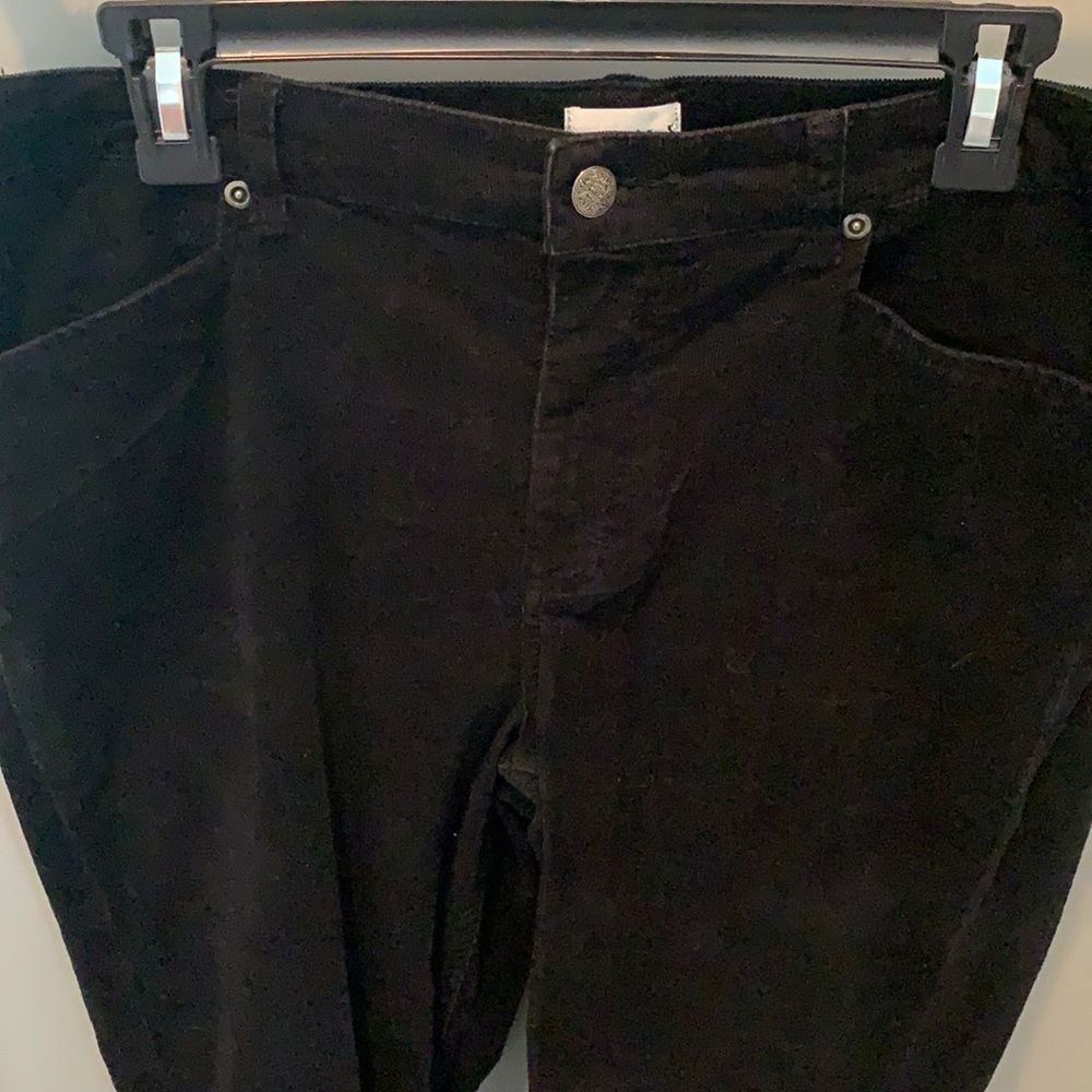 Chico’s jeans corduroy black pants 2 perfect!